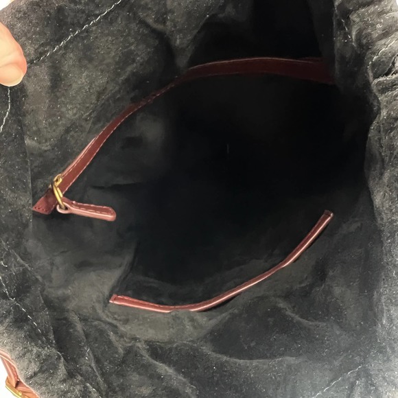 STAUD Handbag Womens Brown Cabana Raffia and Leather Shoulder Bucket Bag NWT - Picture 10 of 13